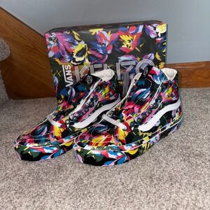 Vans x Kenzo OG Sk8-Hi LX Floral Green/True White‎ Sneakers US Mens 4 Womens 5.5